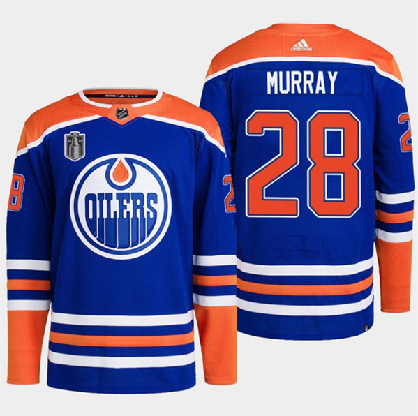 Edmonton Oilers #28 Connor Brown Royal 2024 Stanley Cup Final Patch Stitched Jersey - Zenithce