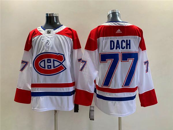Montreal Canadiens #77 Kirby Dach White Stitched Jersey - Zenithce