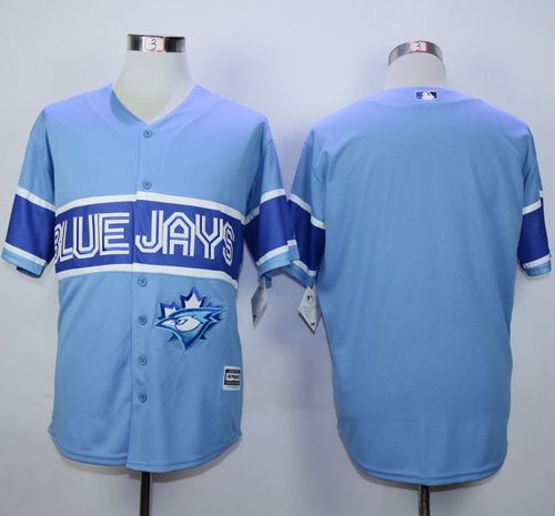 Blue Jays Blank Light Blue Exclusive New Cool Base Stitched Jersey - Zenithce