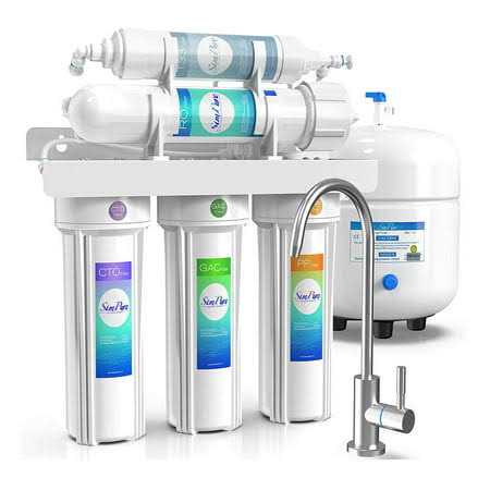 Simpure T1-400 UV Tankless Reverse Osmosis System 8 Stage Filtration Purifier TDS Nearly 0 - Zenithce