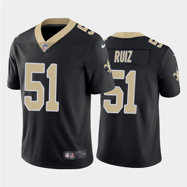 New Orleans Saints #51 Cesar Ruiz 2020 Black Limited Stitched Jersey - Zenithce