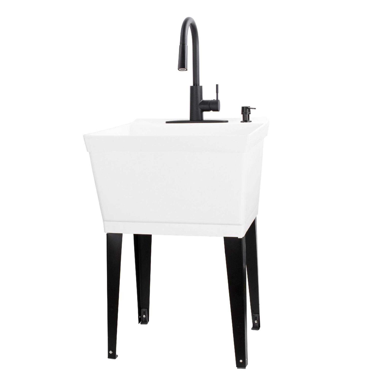 Tehila Space Saver 16 Gallon Utility Sink Faucet - Zenithce