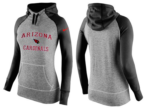 Women's Nike Arizona Cardinals Performance Hoodie Grey   Black - Zenithce