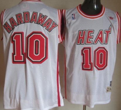Miami Heat #10 Tim Hardaway White Swingman Throwback Jersey - Zenithce