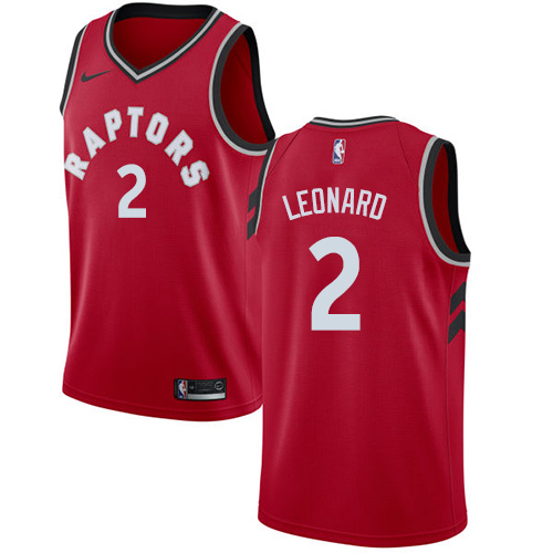 Toronto Raptors #2 Kawhi Leonard Red Swingman Icon Edition Jersey - Zenithce