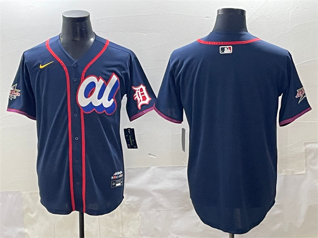 American League Detroit Tigers Blank Navy 2025 All-Star Edition Limited Stitched Jersey - Zenithce