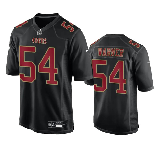 San Francisco 49ers #54 Fred Warner Black Fashion Limited Stitched Game Jersey - Zenithce