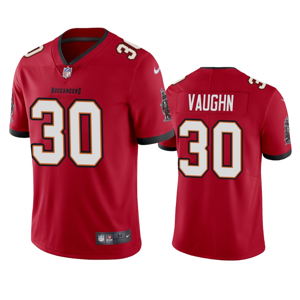 Tampa Bay Buccaneers #30 Ke'Shawn Vaughn New Red Vapor Untouchable Limited Stitched Jersey - Zenithce