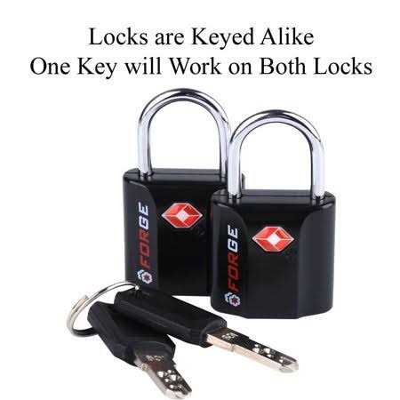 Forge Red 4 Pack TSA Approved Luggage Locks Ultra-Secure Dimple Key Travel Locks with Zinc Alloy Body - Zenithce
