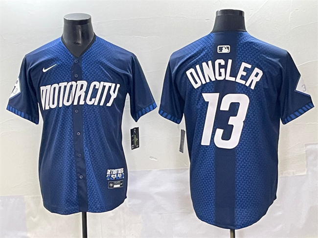 Detroit Tigers #13 Dillon Dingler 2024 Navy City Connect Cool Base Limited Stitched Jersey - Zenithce