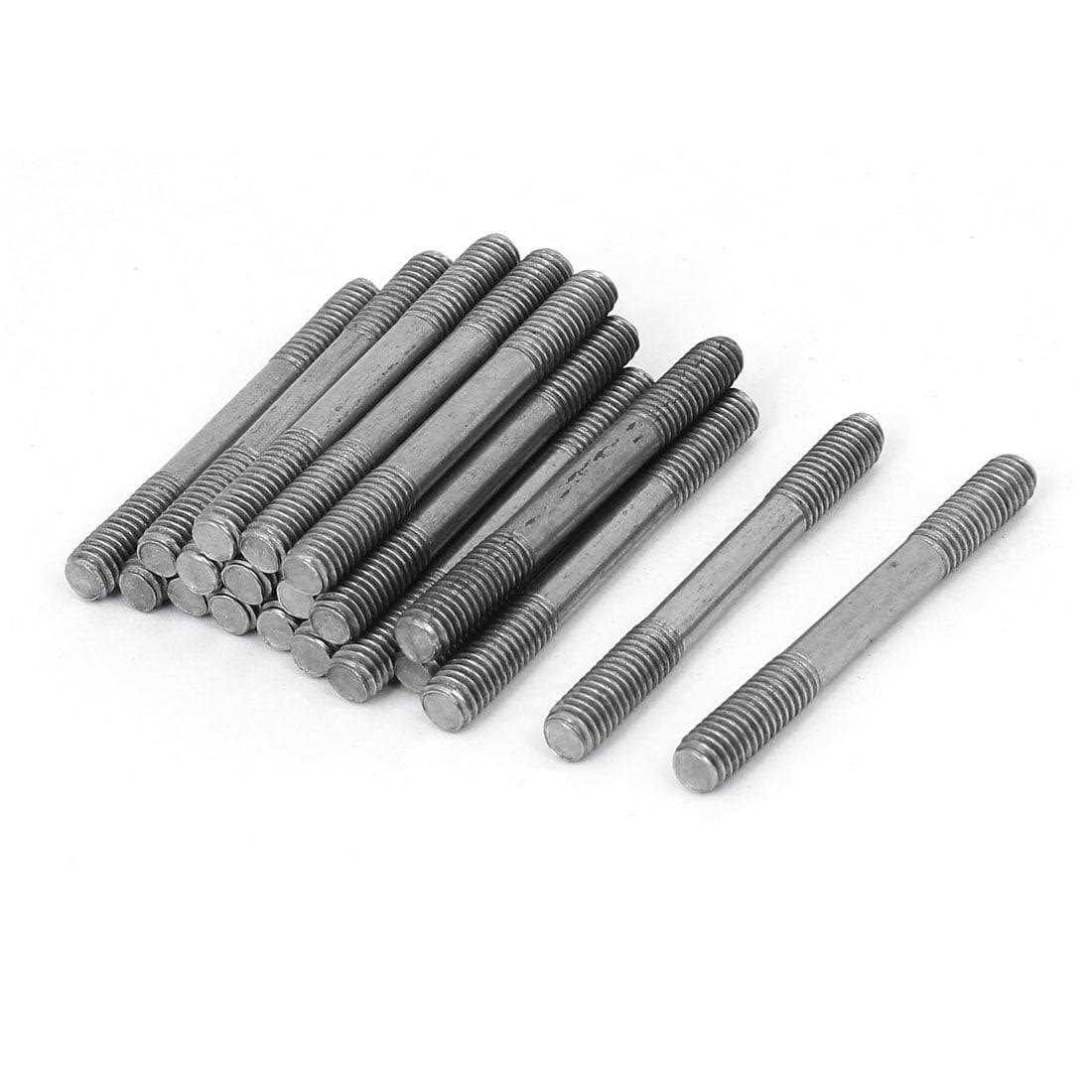 Harfington 304 Stainless Steel Double End Threaded Stud Screw Bolt - Zenithce