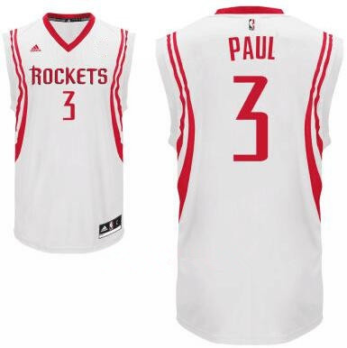 Houston Rockets #3 Chris Paul White Stitched Adidas Revolution 30 Swingman Jersey - Zenithce