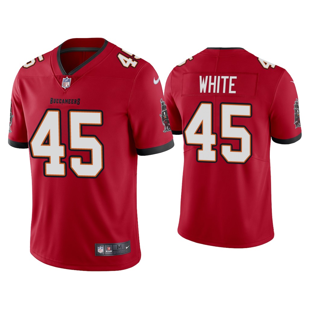 Tampa Bay Buccaneers 45 Devin 2020 White Red Vapor Untouchable Limited Stitched Jersey - Zenithce