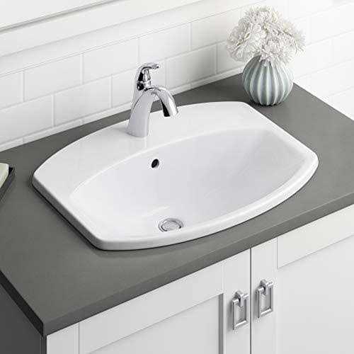 Kohler K-454-4V Memoirs Stately Widespread Bathroom Sink Faucet with Deco Lever Handles - Zenithce