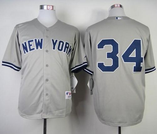 Yankees #34 Brian McCann Grey Stitched Jersey - Zenithce