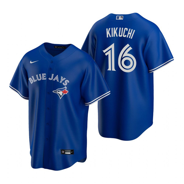 Toronto Blue Jays #16 Yusei Kikuchi Royal Cool Base Stitched Jersey - Zenithce