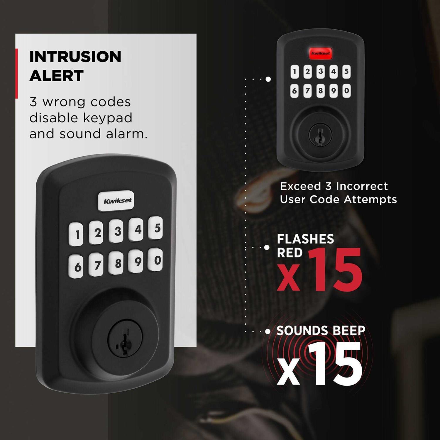 Kwikset Powerbolt 250 Keypad Electronic Lock - Zenithce
