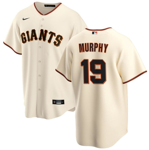 San Francisco Giants #19 Tom Murphy Cream Cool Base Stitched Jersey - Zenithce