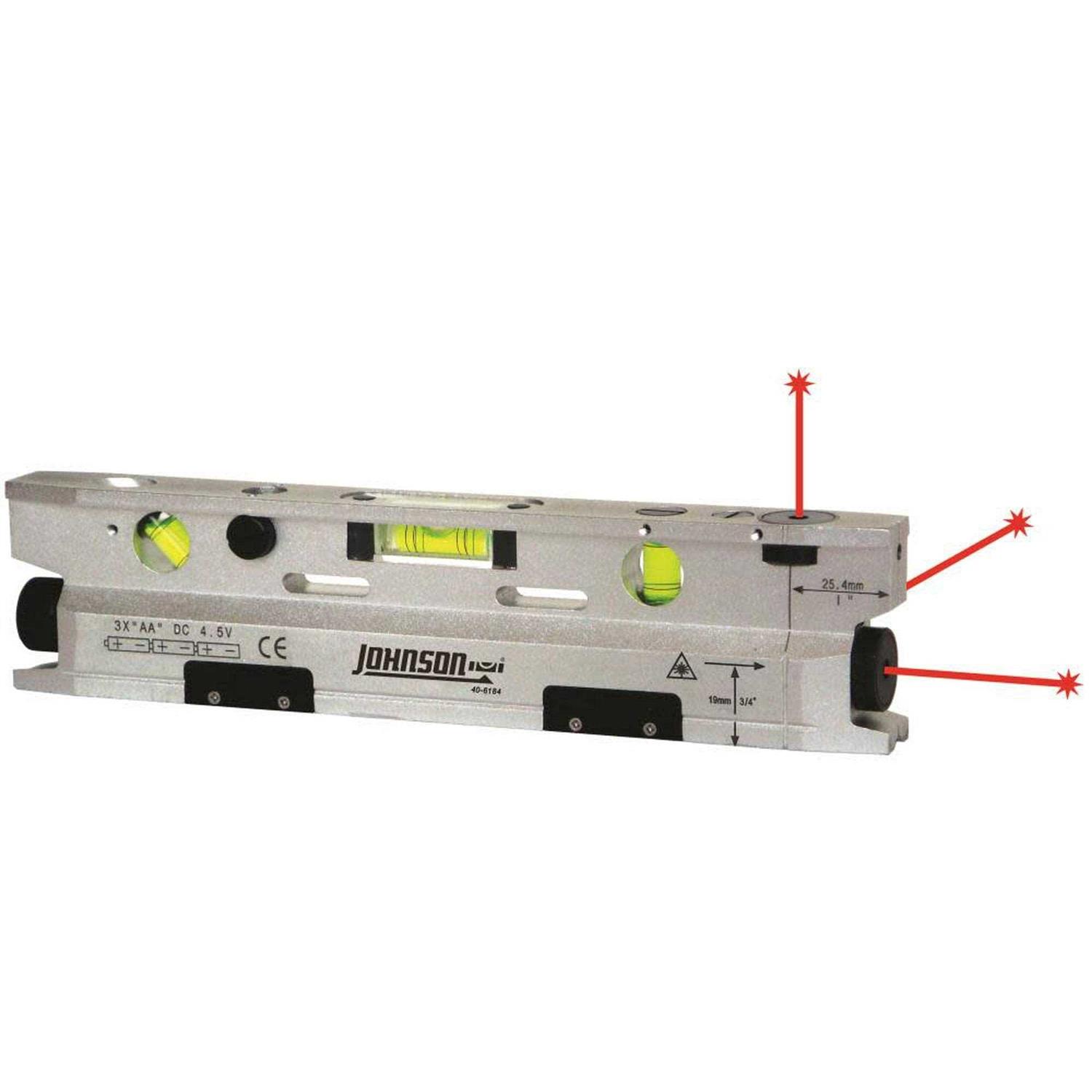 Johnson 40-6164 Magnetic Laser Torpedo Level - Zenithce