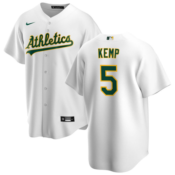 Oakland Athletics #5 Tony Kemp White Cool Base Stitched Jersey - Zenithce