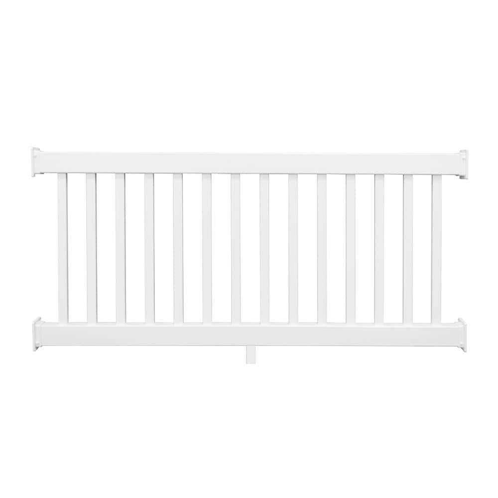 Weatherables Naples 3 ft. H x 8 ft. W Vinyl Railing Kit - Zenithce