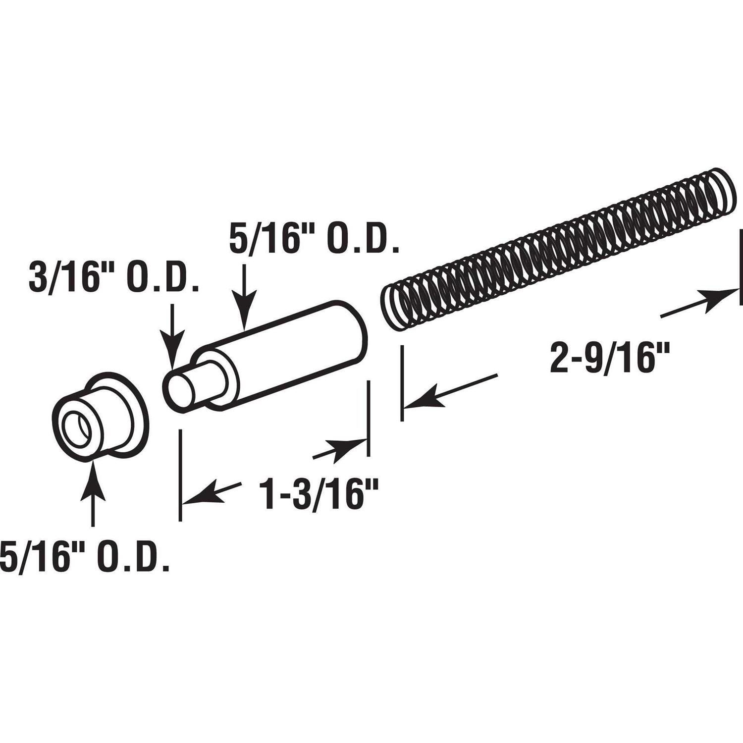 Prime-Line White Plastic 5/16 in. W X 3/4 in. L Screen Frame Corner 1 pk - Zenithce