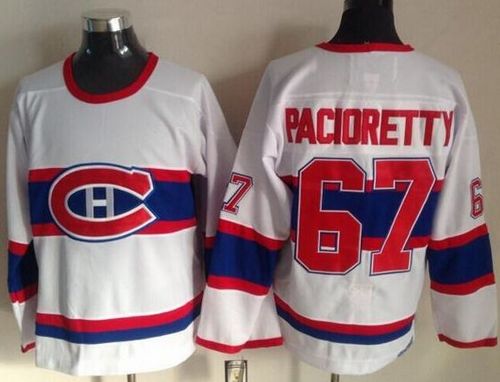Canadiens #67 Max Pacioretty White CCM Throwback Stitched Jersey - Zenithce