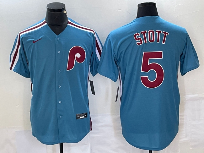 Philadelphia Phillies #5 Bryson Stott Blue Cool Base Stitched Jersey - Zenithce