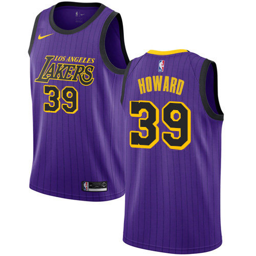 Lakers #39 Dwight Howard Purple Swingman City Edition 2018-19 Jersey - Zenithce