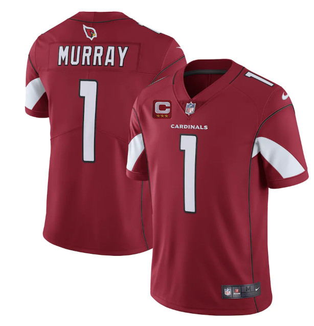 Arizona Cardinals #1 Kyler Murray Red 3-Star C Patch Apor Untouchable Limited Stitched Jersey - Zenithce
