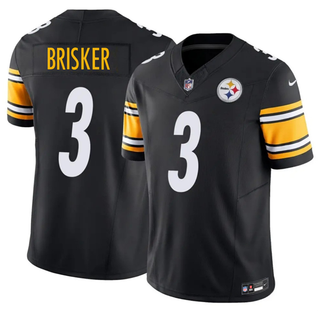 Pittsburgh Steelers #3 Jaquan Brisker Black 2025 F.U.S.E. Vapor Limited Stitched Jersey - Zenithce