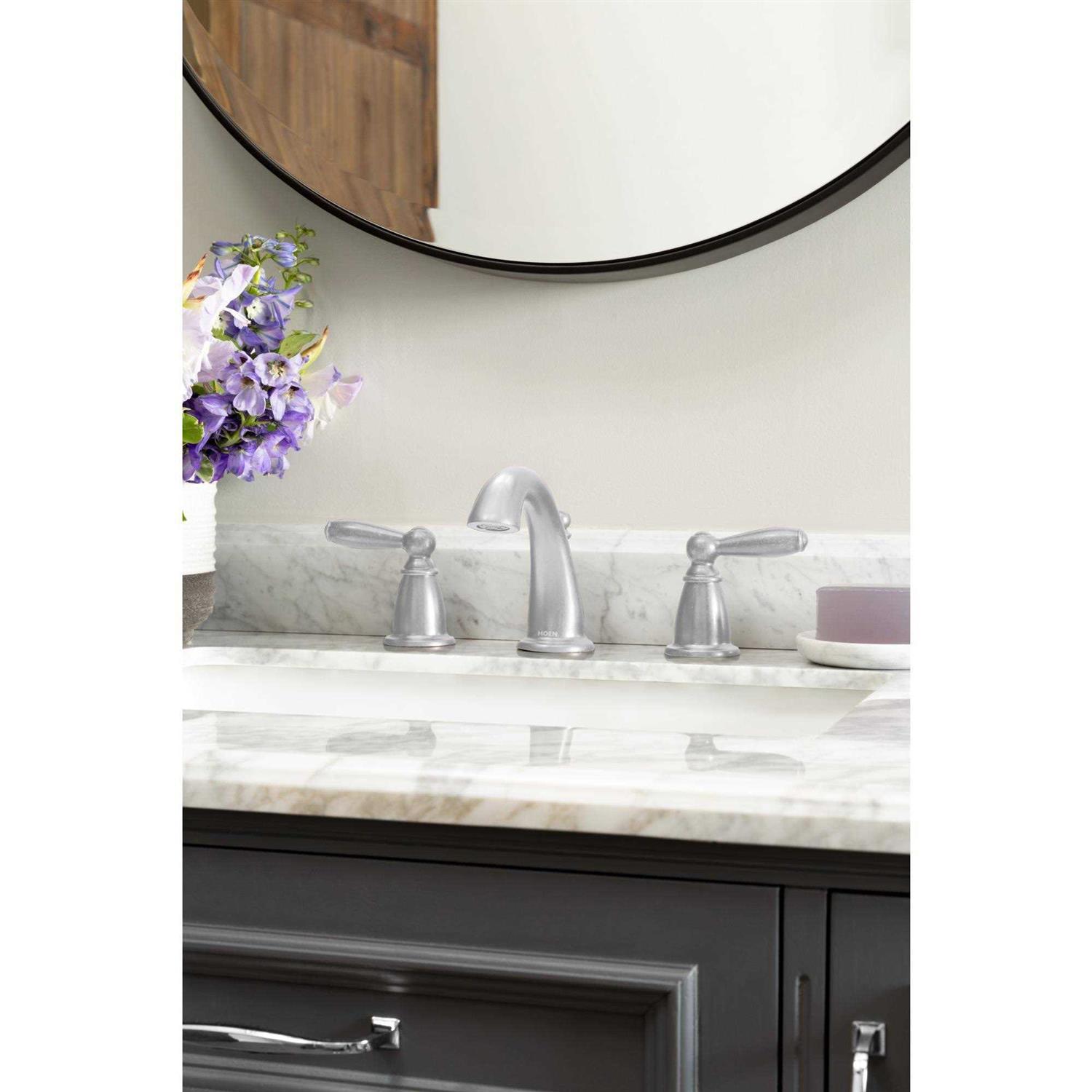 Moen Brantford Two Handle Widespread Bathroom Faucet T6620 - Zenithce
