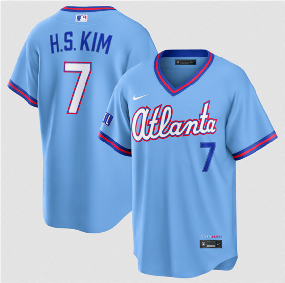 Atlanta Braves #7 Ha-Seong Kim Powder Blue 2026 City Connect Stadium Stitched Jersey - Zenithce