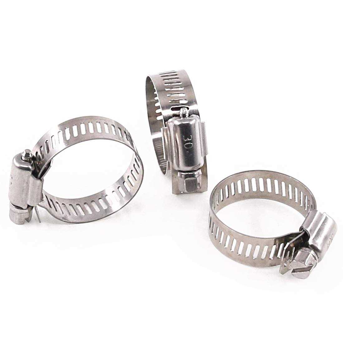 Glarks 20Pcs 304 Stainless Steel Adjustable Range Worm Gear Hose Clamps Assortment Kit - Zenithce