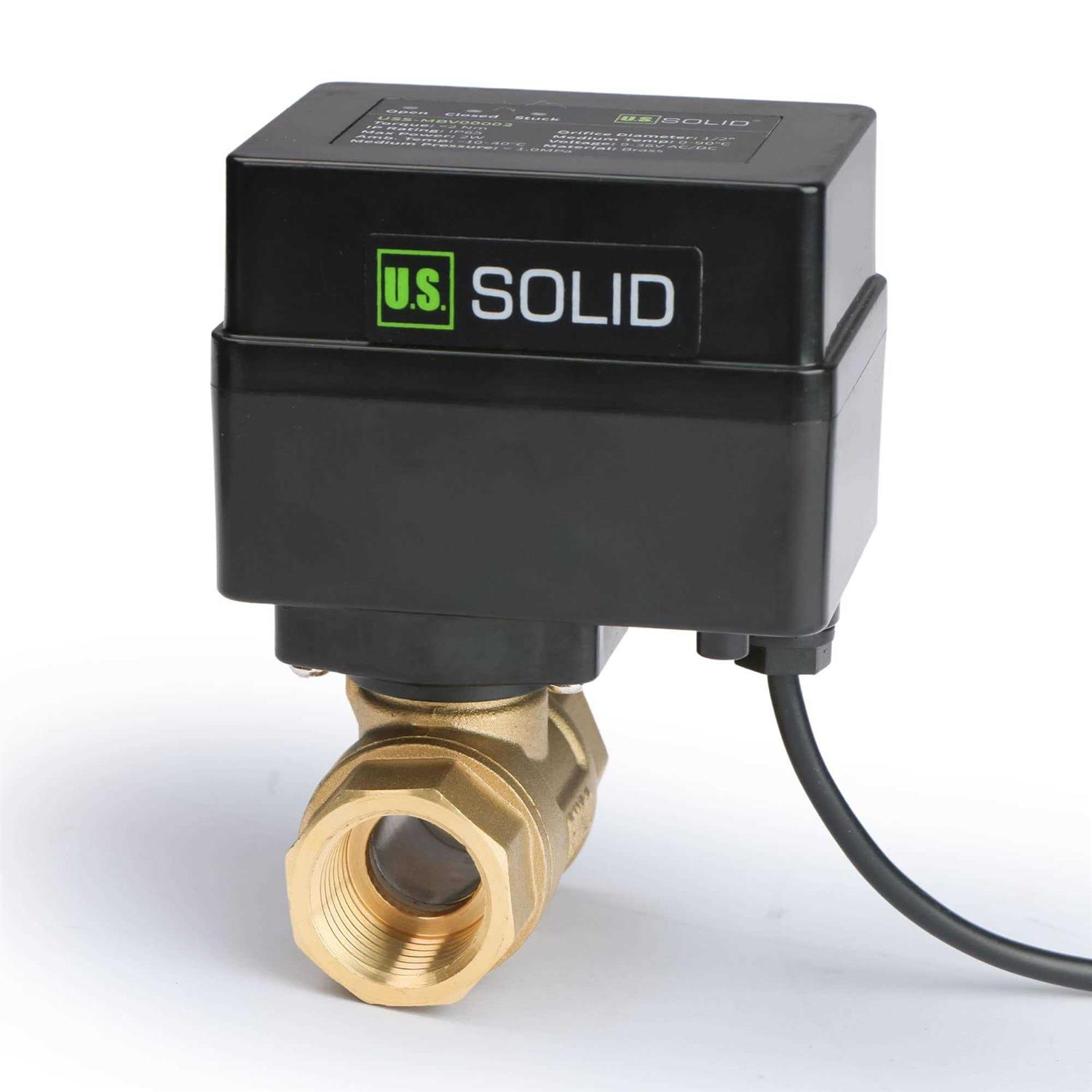U.s. Solid Electric Solenoid Valve 3/8 12V DC Solenoid Valve Brass Body Normally Closed - Zenithce