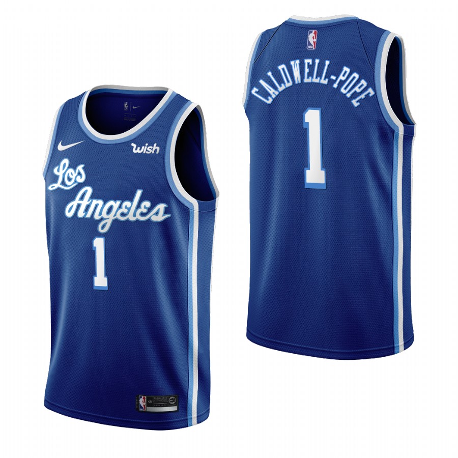 Los Angeles Lakers #1 Kentavious Caldwell-Pope Blue 2019-20 Classic Edition Stitched Jersey - Zenithce