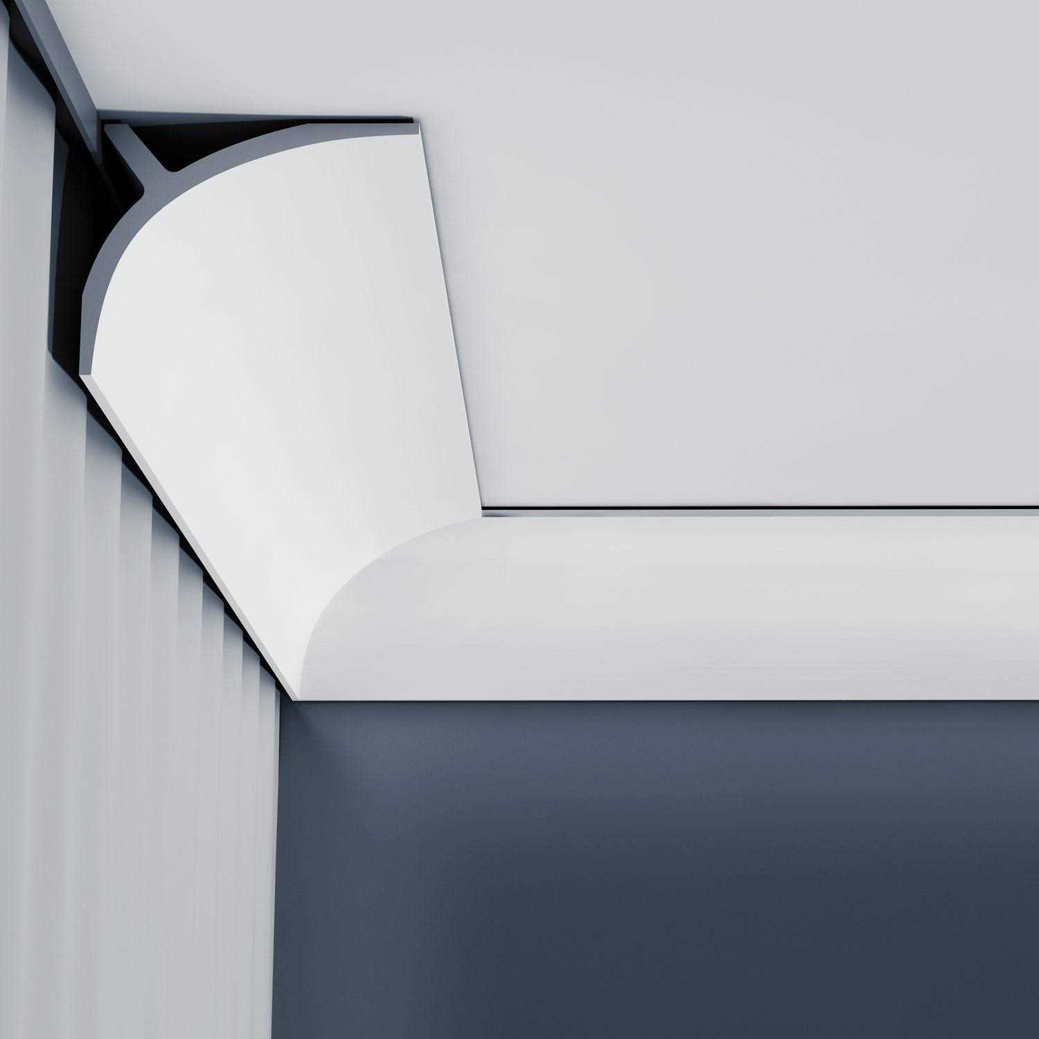 Orac Decor Polystyrene 0.87” Thick x 78” Wide x 5.50 Length Wall Base in Primed White SX186 - Zenithce