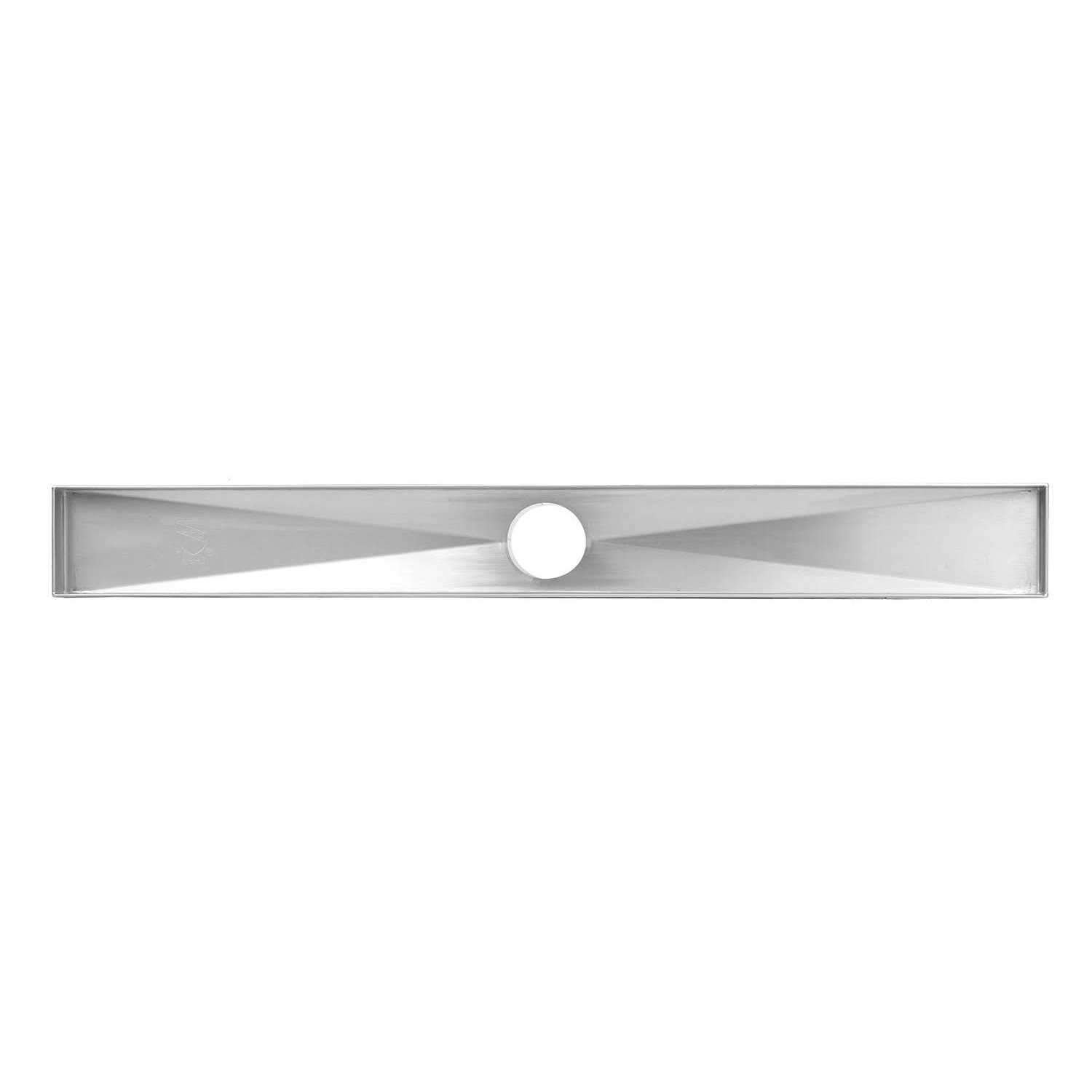 eModernDecor Shower Linear Drain Brushed 304 Stainless Steel Pattern Grate - Zenithce