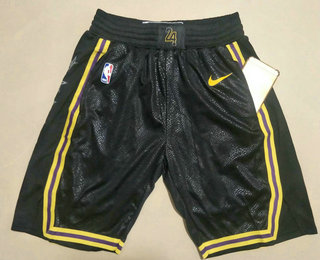 Los Angeles Lakers Black 2020 City Edition Stitched Shorts - Zenithce