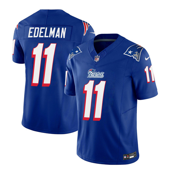 New England Patriots #11 Julian Edelman Blue 2023 F.U.S.E. Vapor Limited Stitched Jersey - Zenithce