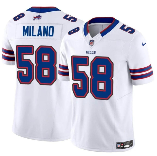Buffalo Bills #58 Matt Milano White 2024 F.U.S.E. Vapor Untouchable Limited Stitched Jersey - Zenithce