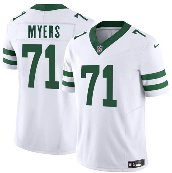 New York Jets #71 Josh Myers White 2025 F.U.S.E. Vapor Untouchable Limited Stitched Jersey - Zenithce