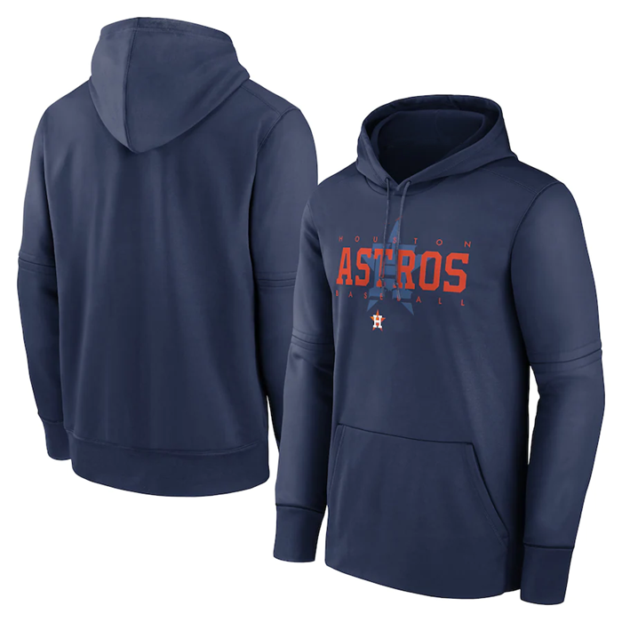 Houston Astros Navy Pregame Performance Pullover Hoodie - Zenithce