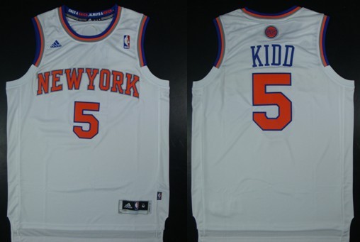 New York Knicks #5 Jason Kidd Revolution 30 Swingman 2013 White Jersey - Zenithce