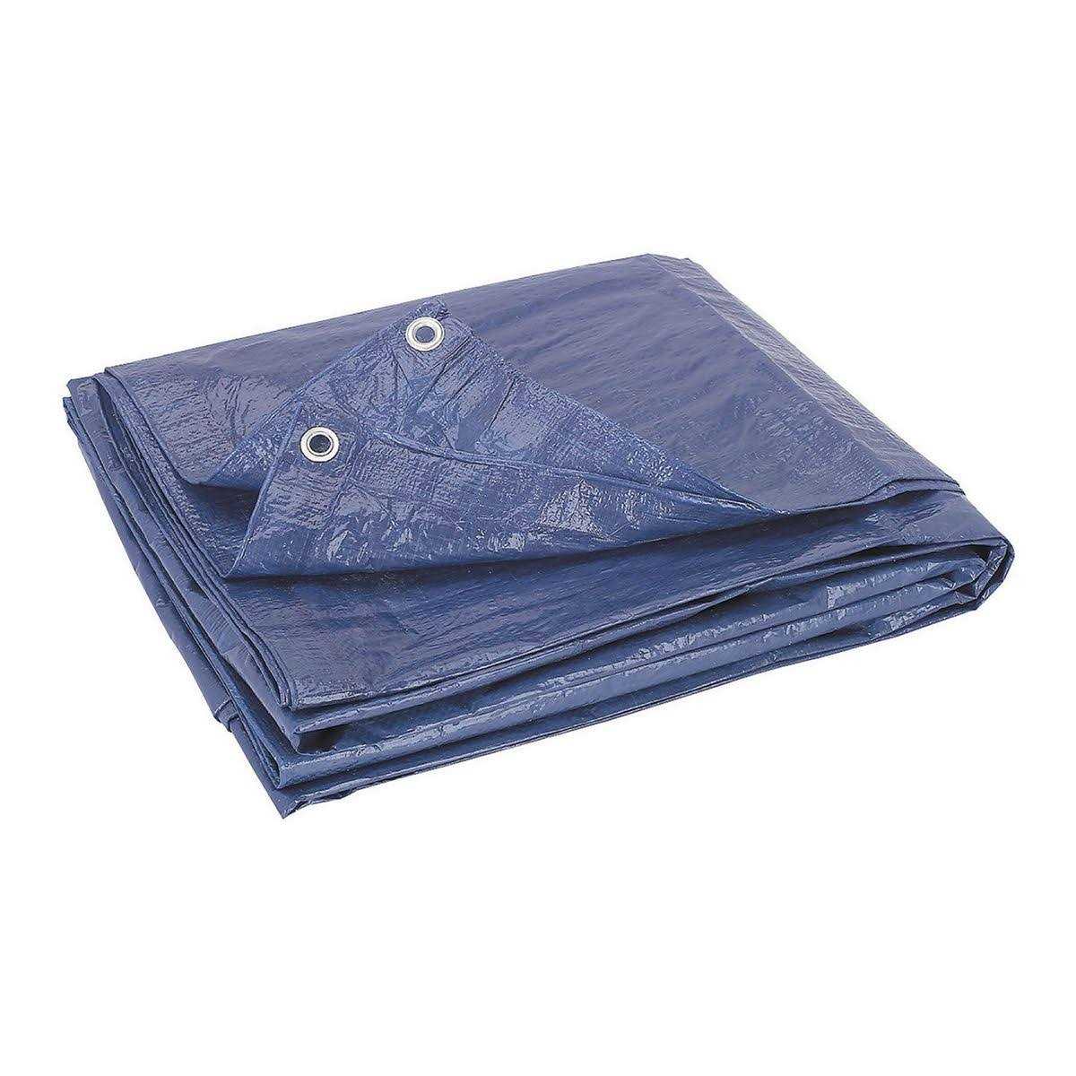 Hft 7 ft. 4 in. x 9 ft. 6 in. Blue All Purpose/Weather Resistant Tarp - Zenithce