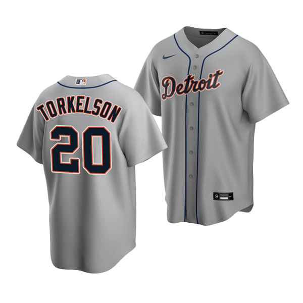 Detroit Tigers #20 Spencer Torkelson Grey Cool Base Stitched Jersey - Zenithce