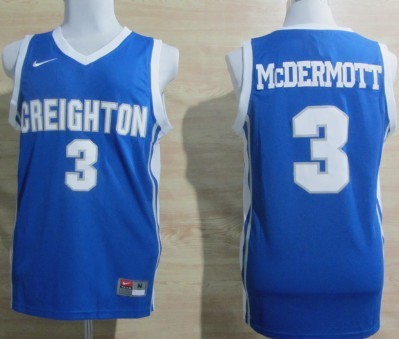 Creighton Bluejays #3 Doug McDermott Blue Jersey - Zenithce
