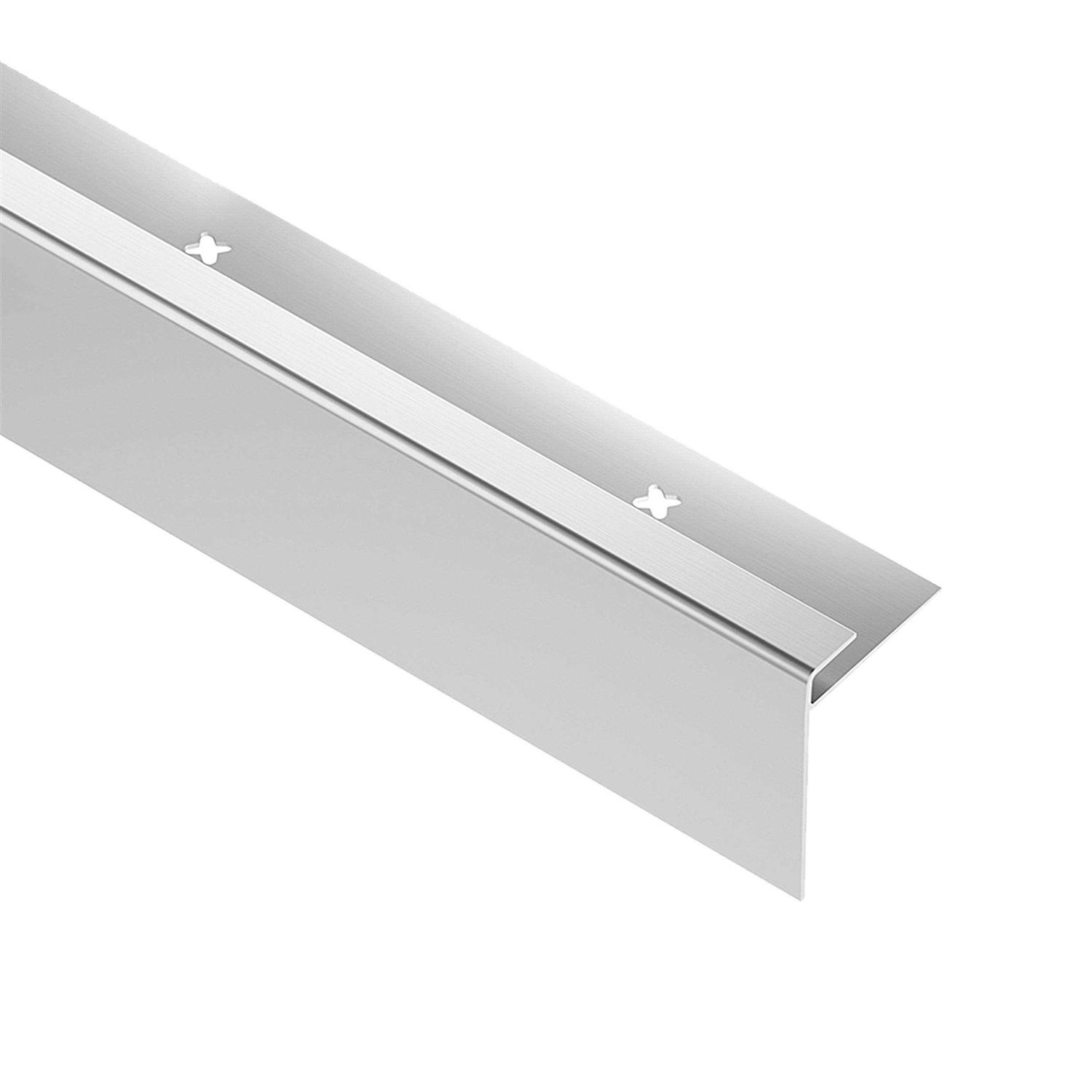 Schluter Systems Vinpro-RO Brushed T x 98.5-in L Anodized Aluminum Bullnose VPRO - Zenithce