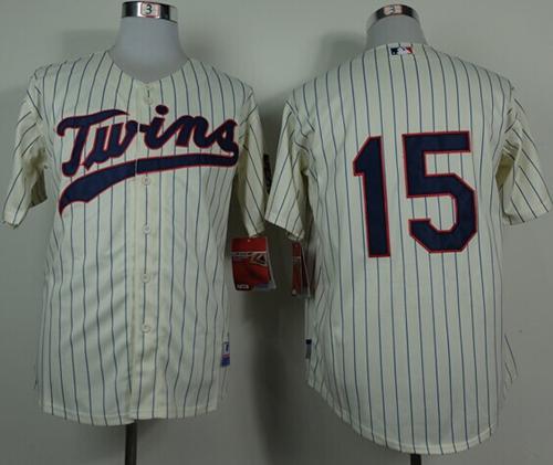 Twins #15 Glen Perkins Cream Cool Base Stitched Jersey - Zenithce