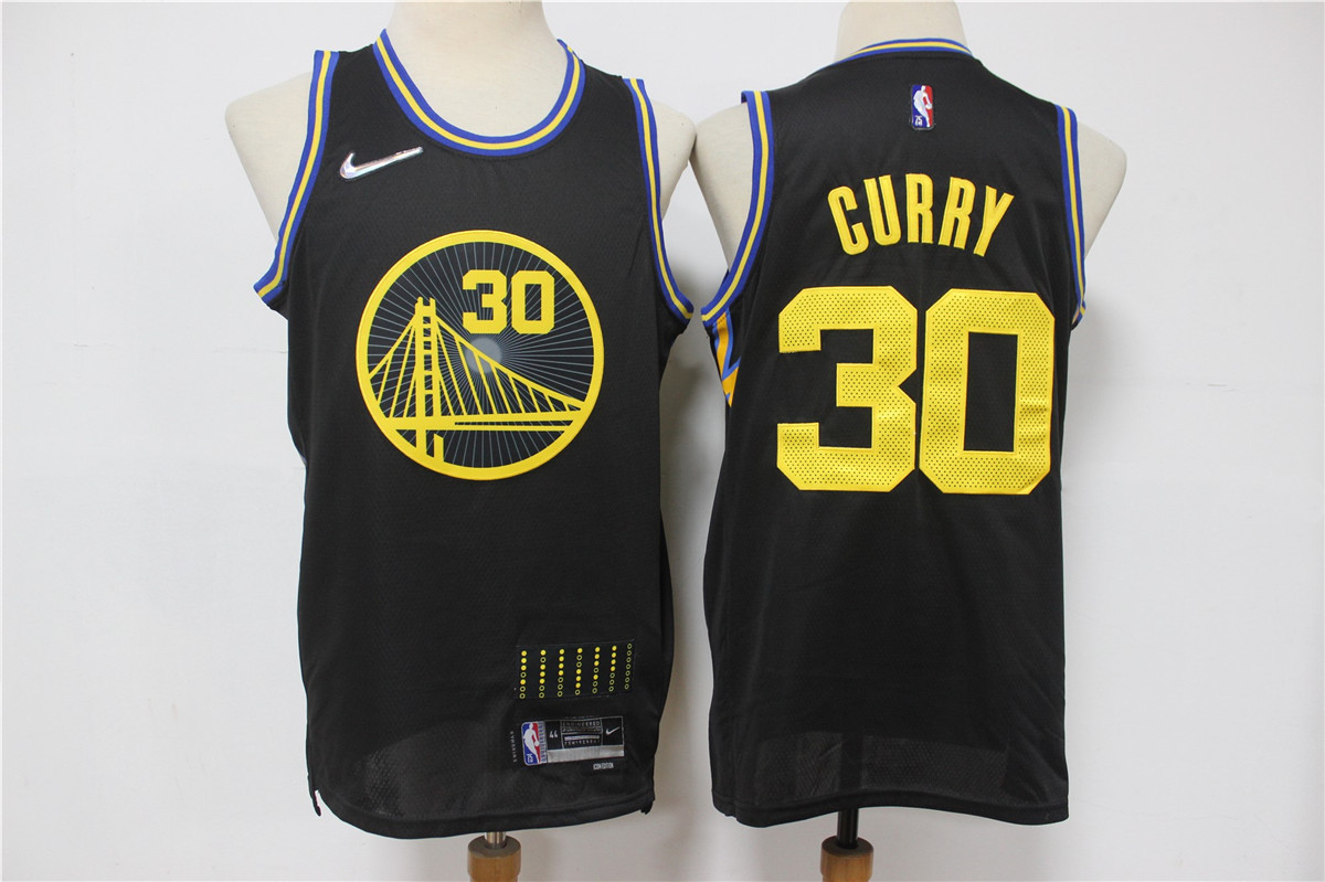 Golden State Warriors #30 Stephen Curry Black 2022 City Edition Stitched Swingman Jersey - Zenithce
